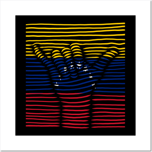 Venezuela Proud Flag, Venezuela gift heritage, Venezuelan girl Boy Friend Venezolano Posters and Art